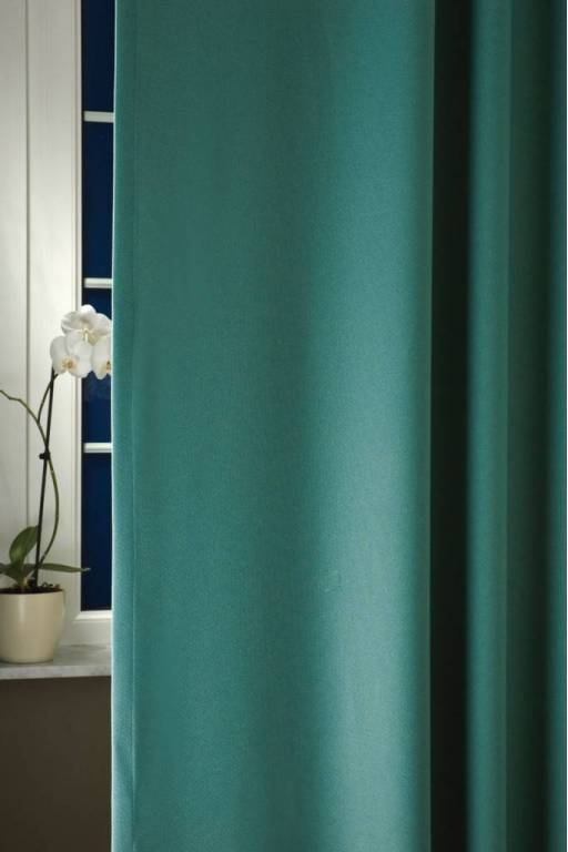 Alexander turquoise black-out curtain
