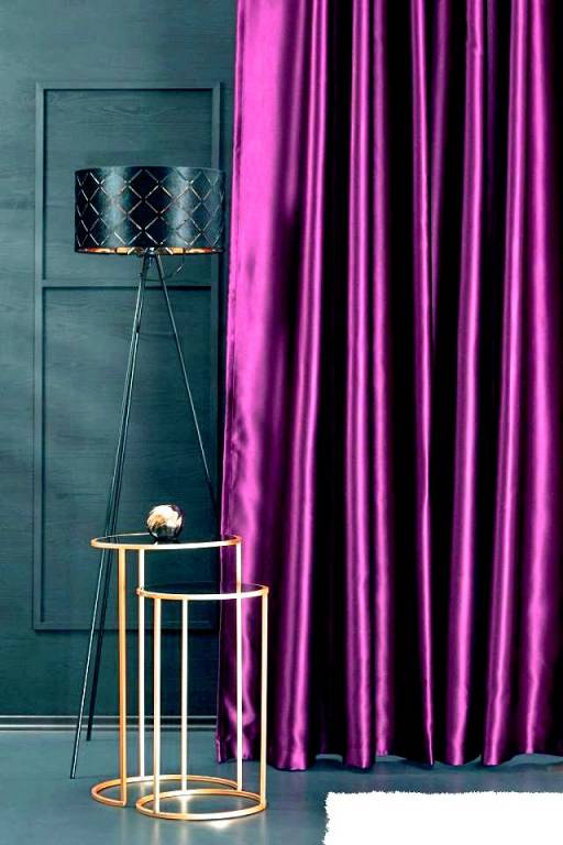 Pierrot purple black-out curtain