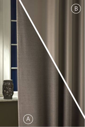 Rustic taupe black-out curtain