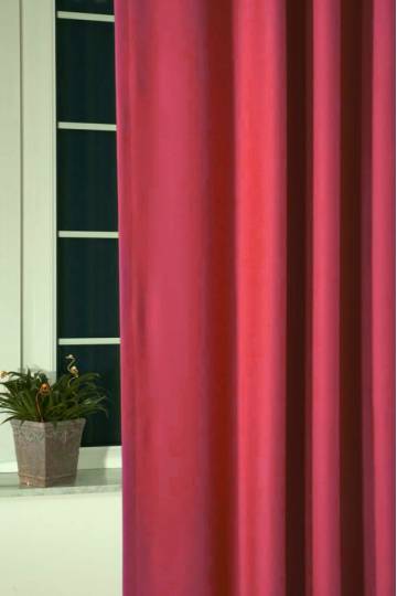 Red black-out curtain