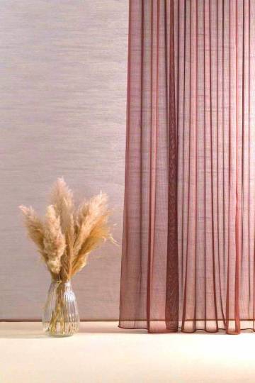 Donna rust sheer curtain