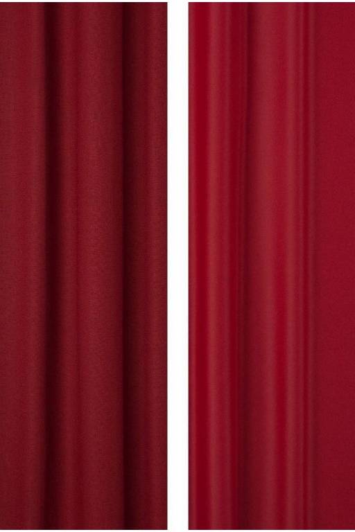 Rustic red black-out curtain